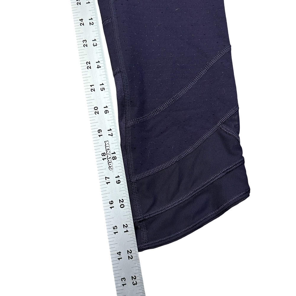 Lululemon High Times Pant Mesh Perforated Purple Crop Leggings Plum Size 4 - Picture 7 of 7
